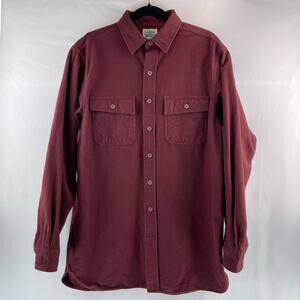 L.L. Bean Traditional Fit Chamois Shirt Size M Tall